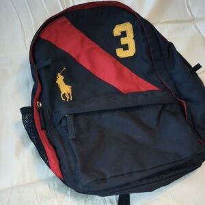 Polo Big Pony by Ralph Lauren Navy and Red Backpack